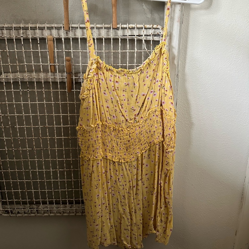 Yellow Floral Romper